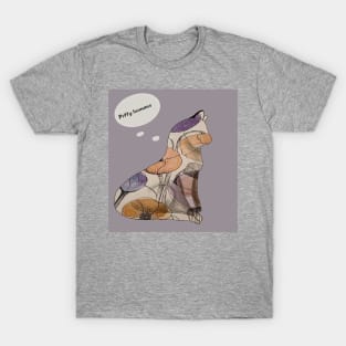 "Petty humans" pretty kitty watercolor design T-Shirt